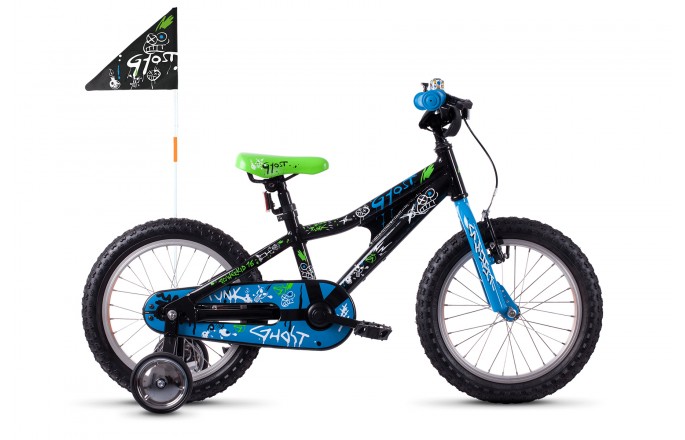 Rower dziecięcy GHOST Powerkid AL 16 Black 2021