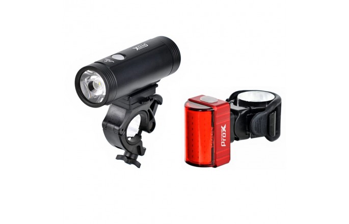 Zestaw lampek PROX Spika 1100Lm + Zeta S 80Lm USB-C