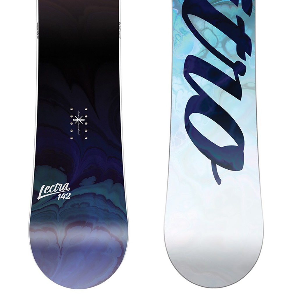 nitro lectra snowboard 142 Brush Women's cm with Cosmic Bindings and B Boarderline Insanity Lite Laminates add strength without extra weight Deska snowboardowa NITRO Lectra