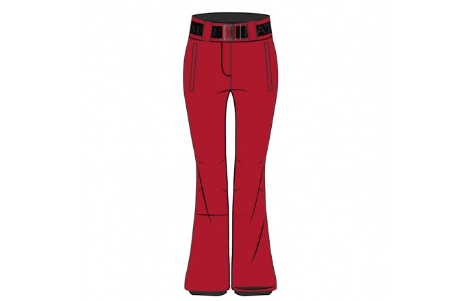 Spodnie EA7 EMPORIO ARMANI Kitzbuhel Softshell Czerwone