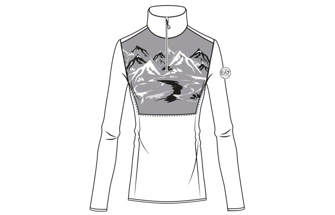 Bluza EA7 EMPORIO ARMANI St. Moritz Powerstretch Biała