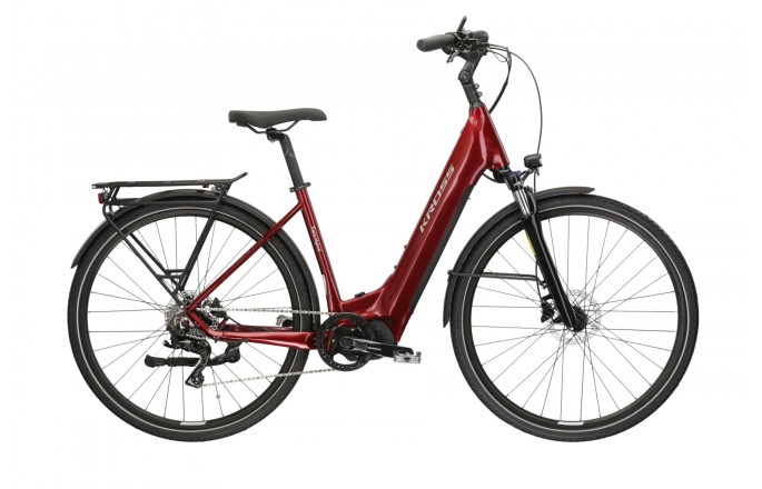 Rower elektryczny KROSS Trans Hybrid LS 3.0 Rubinowy 28"