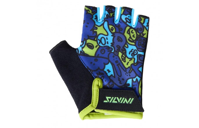 Rękawiczki rowerowe SILVINI Locri Jr Niebieskie