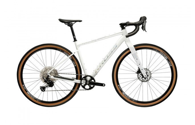 Rower gravel KROSS Esker 5.0 Ult.ra Perłowy Holo 28"