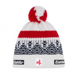 Czapka EISBÄR Norrak Pompon MÜ SA Biała