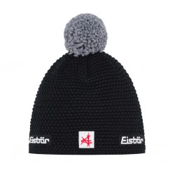 Czapka EISBÄR Jamie Pompon MÜ SA Czarna