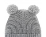 Czapka EISBÄR Ponti Pompon MÜ Kids Szara