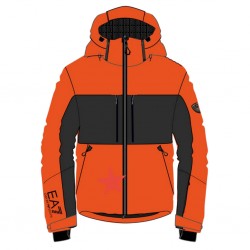 Kurtka EA7 EMPORIO ARMANI Kitzbuhel Protectum7 JKT Pomarańczowa