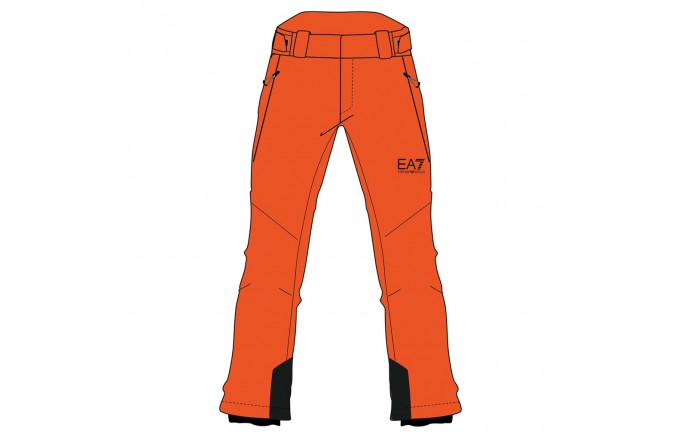 Spodnie EA7 EMPORIO ARMANI Kitzbuhel Protectum7 Pomarańczowe