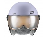 Kask narciarski UVEX Rocket Jr Visor Lawendowy