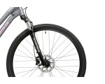 Rower crossowy KROSS Evado 4.0 D Szary różowy 28"