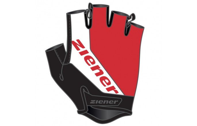 Rękawiczki rowerowe ZIENER Carwyn Czerwone