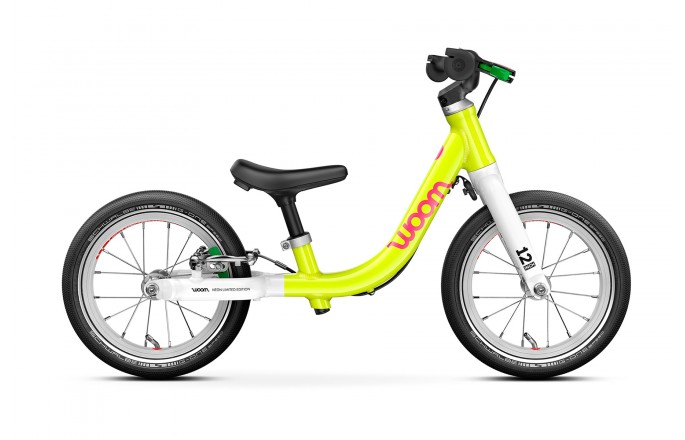 Rower dziecięcy WOOM Go 1 Limonkowy