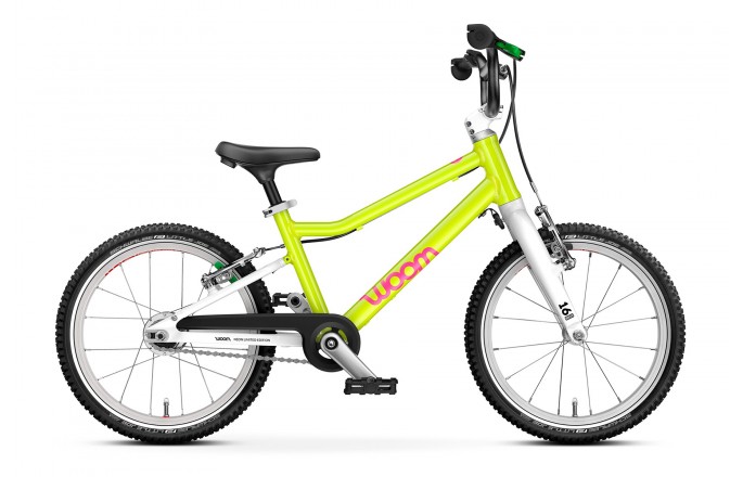Rower dziecięcy WOOM Go 3 Automagic Limonkowy