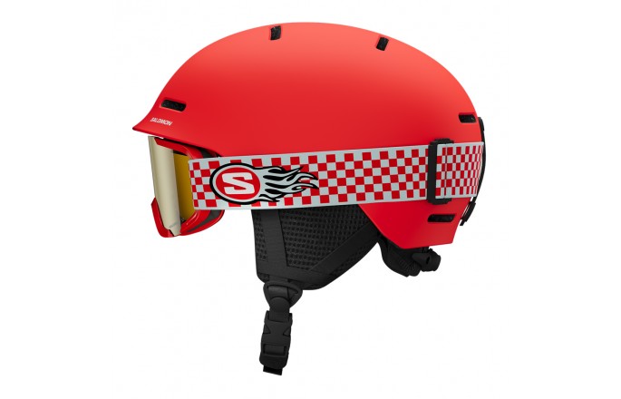 Kask narciarski SALOMON Player Combo Czerwony