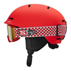 Kask narciarski SALOMON Player Combo Czerwony
