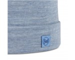 Czapka BUFF Merino Heavyweight Solid Niebieska