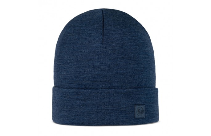 Czapka BUFF Merino Heavyweight Solid Granatowa