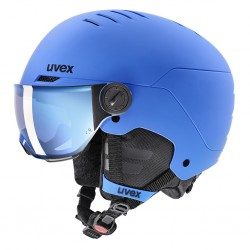 Kask narciarski UVEX Rocket Jr Visor Niebieski