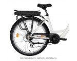 Rower elektryczny M_Bike E-City 728 White
